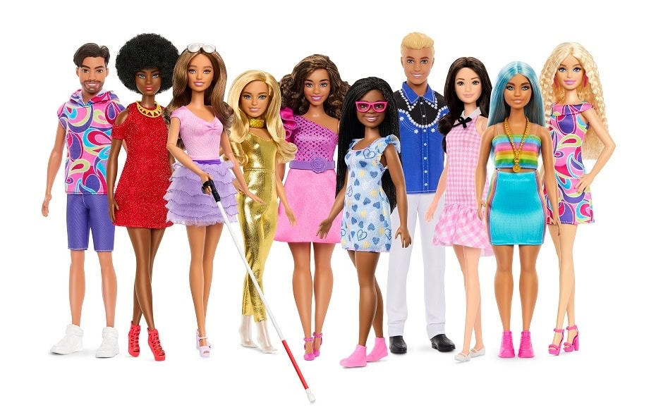 Image of Barbie dolls by Mattel